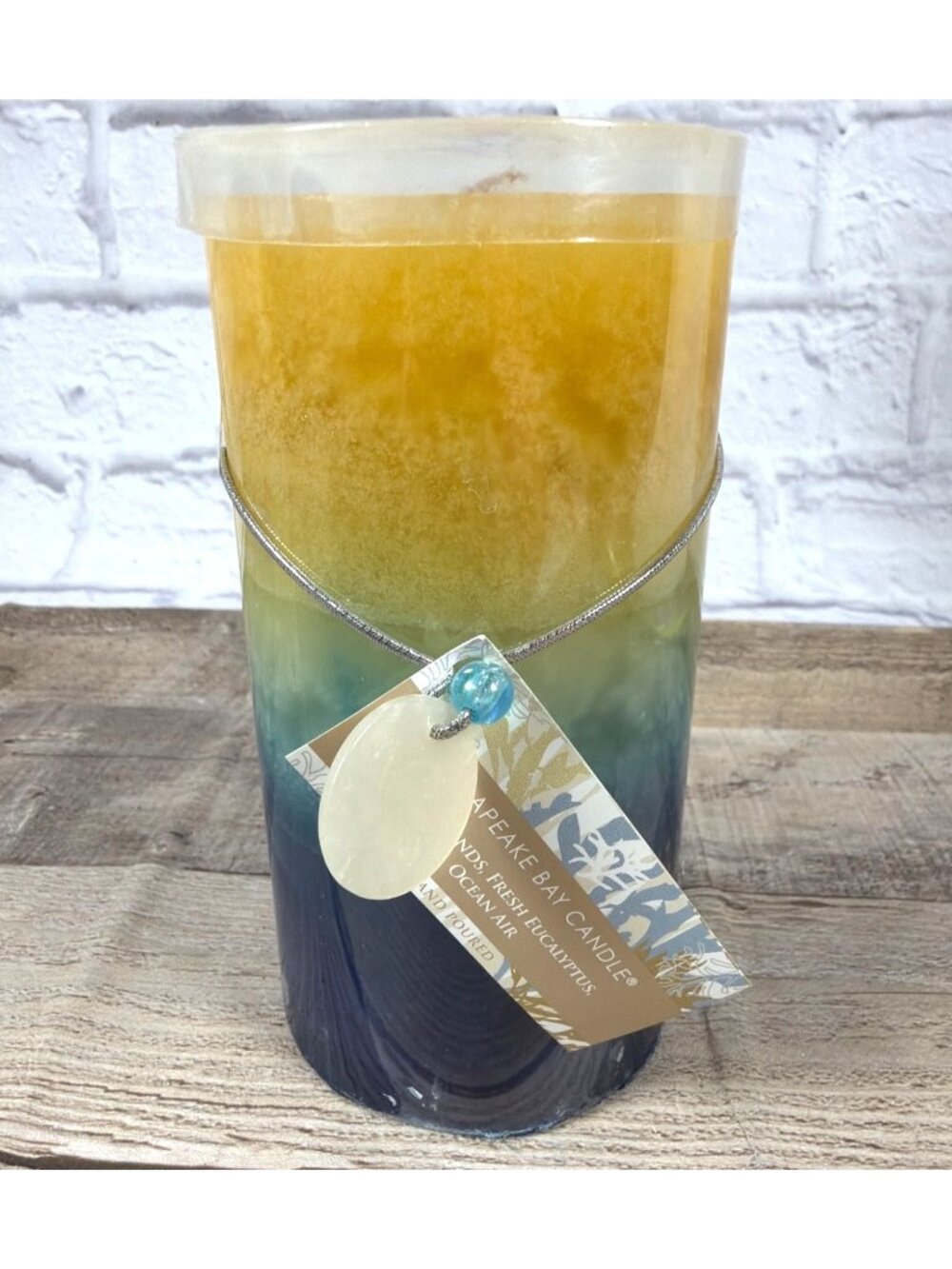 Hand Poured Candle Retired Chesapeake Bay Warm Sands Fresh Eucalyptus Ocean Air